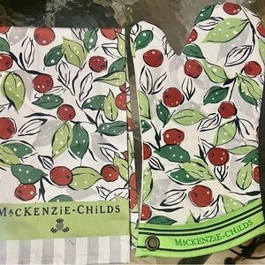 MacKenzie-Childs Cherry and Leaf Kitchen Set